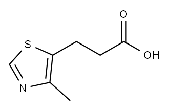 4-methylthiazole-5-propionic acid  Struktur