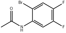 N-(2-溴-4,5-二氟苯基)-乙酰胺 结构式