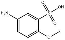 对氨基苯甲醚-2-磺酸 结构式