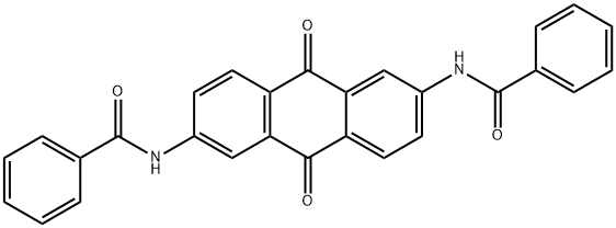2,6-ビス(ベンゾイルアミノ)-9,10-アントラキノン 化学構造式