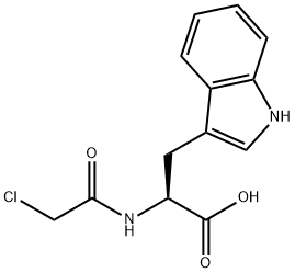 氯乙酰-L-色氨酸, 64709-57-5, 结构式