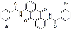 N,N'-(9,10-Dihydro-9,10-dioxoanthracene-1,5-diyl)bis[3-bromobenzamide] 结构式