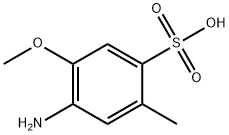 1-アミノ-2-メトキシ-5-メチル-4-ベンゼンスルホン酸 化学構造式