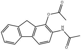 1-Acetoxy-2-acetylaminofluorene 结构式