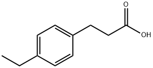 3-(4-エチルフェニル)プロピオン酸 化学構造式