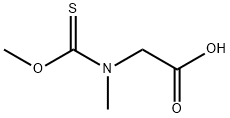 Glycine,  N-(methoxythioxomethyl)-N-methyl- Structure
