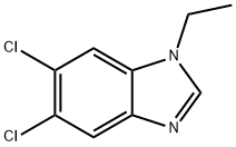 N-ETHYL-5,6-DICHLOROBENZIMIDAZOLE, 6478-76-8, 结构式