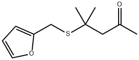 4-((2-Furylmethyl)thio)-4-methylpentan-2-one Struktur