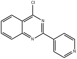 4-氯-2-吡啶-4-喹唑啉, 6484-27-1, 结构式