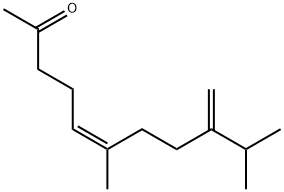 (Z)-6,10-Dimethyl-9-methylene-5-undecen-2-one Struktur