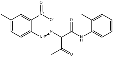 2-[(4-methyl-2-nitrophenyl)azo]-oxo-N-(o-tolyl)butyramide Structure