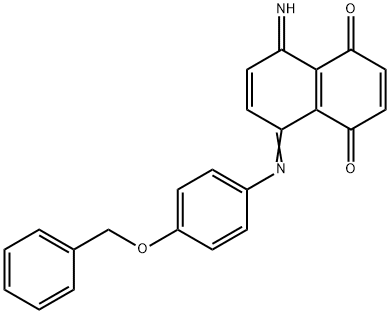 5,8-Dihydro-5-imino-8-[[4-(phenylmethoxy)phenyl]imino]-1,4-naphthalenedione Structure