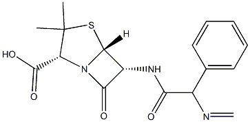 メタンピシリンナトリウム 化学構造式