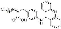Phenylalanine, 4-(9-acridinylamino)-, monohydrochloride 结构式