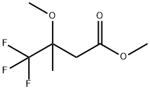 4,4,4-トリフルオロ-3-ヒドロキシ-2-メチル酪酸エチル 化学構造式