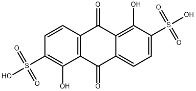1,5-dihydroxy-9,10-dioxo-9,10-dihydroanthracene-2,6-disulfonic acid Structure