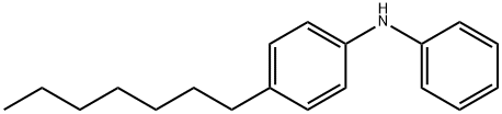 4-庚基-N-苯基苯胺 结构式