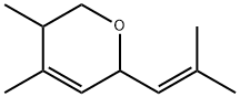 5,6-dihydro-4,5-dimethyl-2-(2-methyl-1-propenyl)-2H-pyran 结构式