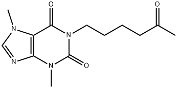 己酮可可碱, 6493-05-6, 结构式