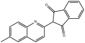 2-(6-甲基喹啉-2-基)-1H-茚-1,3(2H)-二酮, 6493-58-9, 结构式