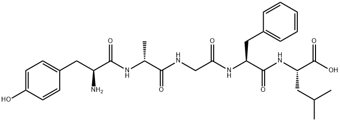 (D-ALA2)-亮氨酸脑啡肽 结构式