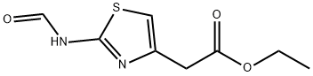 2-(2-甲酰氨基噻唑-4-基)乙酸乙酯 结构式