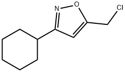 5-(氯甲基)-3-环己基异恶唑, 64988-76-7, 结构式