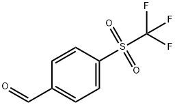 4-(TRIFLUOROMETHYLSULFONYL)BENZALDEHYDE Struktur