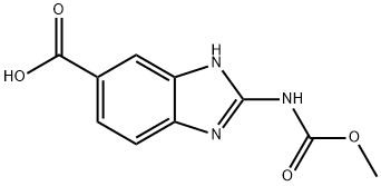 2-甲氧基羰基氨基-3H-苯并咪唑-5-羧酸 结构式