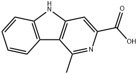 5H-Pyrido(4,3-b)indole-3-carboxylic acid, 1-methyl- 结构式