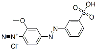 2-methoxy-4-[(3-sulphophenyl)azo]benzenediazonium chloride 结构式