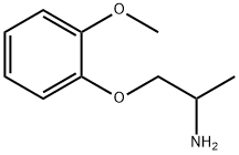 [2-(2-甲氧基苯氧基)-1-甲基-乙基]胺, 6505-08-4, 结构式