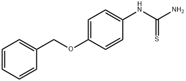 1-(4-ベンジルオキシフェニル)-2-チオ尿素 化学構造式