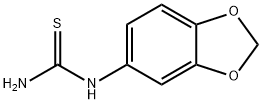 1-(3,4-メチレンジオキシフェニル)-2-チオ尿素 化学構造式