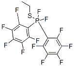 Difluorobis(pentafluorophenyl)(ethylthio)phosphorane 结构式