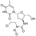 3'-(3-(2-chloroethyl)-3-nitrosourea)-3'-deoxythymidine 结构式