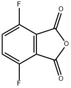 3,6-ジフルオロフタル酸無水物 化学構造式