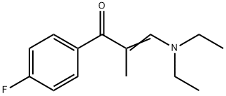 2-Propen-1-one, 3-(diethylamino)-1-(4-fluorophenyl)-2-methyl- 结构式