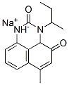 6-メチル-3-(1-メチルプロピル)-1-ソジオ-2,4(1H,3H)-ピリミジンジオン 化学構造式