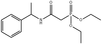 Phosphonic acid, 2-oxo-2-(1-phenylethyl)aminoethyl-, diethyl ester 结构式