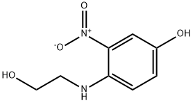 3-硝基-4-(2-羟乙氨基)苯酚 结构式