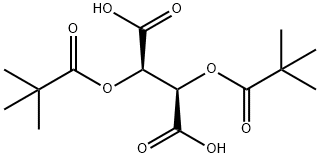 (-)-二特戊酰基-L-酒石酸 结构式