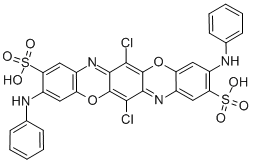6,13-ジクロロ-3,10-ビス(フェニルアミノ)トリフェノジオキサジン-2,9-ジスルホン酸二ナトリウム