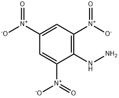 2,4,6-トリニトロフェニルヒドラジン 化学構造式