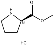 D-プロリンメチル塩酸塩 化学構造式