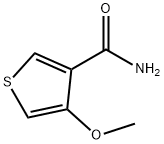4-メトキシチオフェン-3-カルボオキサミド 化学構造式