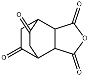 3a,6,7,7a-テトラヒドロ-4,7-エタノイソベンゾフラン-1,3,5,9(4H)-テトラオン 化学構造式