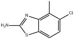 2-氨基-5-氯-4-甲基苯并噻唑 结构式
