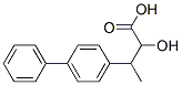 alpha-Hydroxy-beta-methyl-(1,1'-biphenyl)-4-propanoic acid 结构式