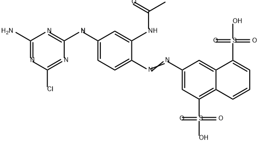 7-[4-(4-アミノ-6-クロロ-1,3,5-トリアジン-2-イルアミノ)-2-(アセチルアミノ)フェニルアゾ]ナフタレン-1,5-ビススルホン酸